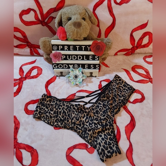 π XXL VS Very Sexy Strappy Back High-Leg Cheeky Panty π - Picture 4 of 15